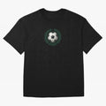 Retro Soccer 2026 Varsity Laurel Wreath Graphic Oversized T-Shirt Celebrate Supporters United by Global Football Passion for FIFA World Cup 2026 Group Stage, Featuring Cristiano Ronaldo, Haaland and CR7, Argentina and Brazil, Champion Mindset,