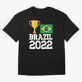 Brazil Soccer Team Fan Football Brazilian Flag 2022 T-Shirt - Brazil T shirt Soccer - Brazil Flag Vintage - Brazilian Oversized T-Shirt Turn Every Weekend Toward FIFA World Cup 2026 for Fans of Messi, Neymar and Mbappe and Argentina, France and