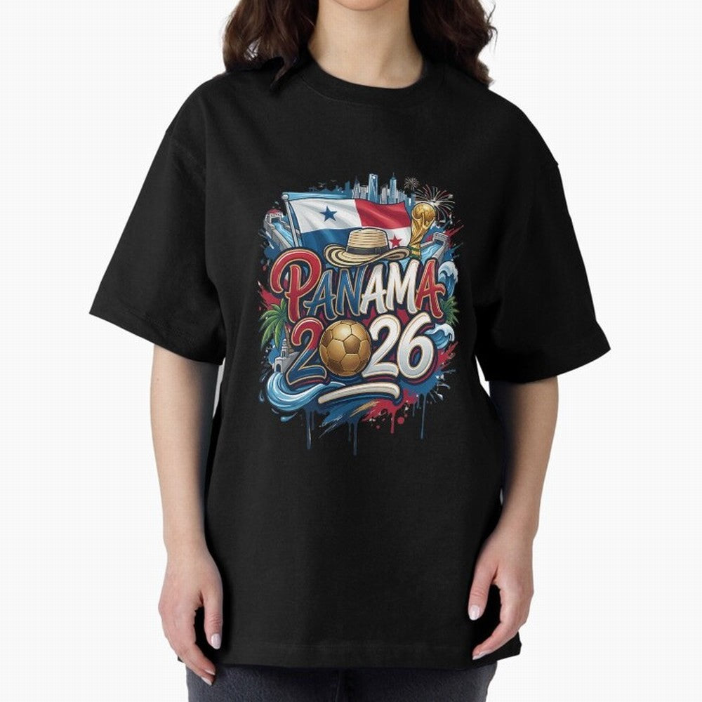 Panama World Cup 2026 Football Legacy Oversized T-Shirt Celebrate Fan Culture around Global Football Passion for FIFA World Cup 2026, Made for Haaland and Mbappe, Netherlands, Supporter Pride, Iconic Celebrations, Legendary Names and Global Match