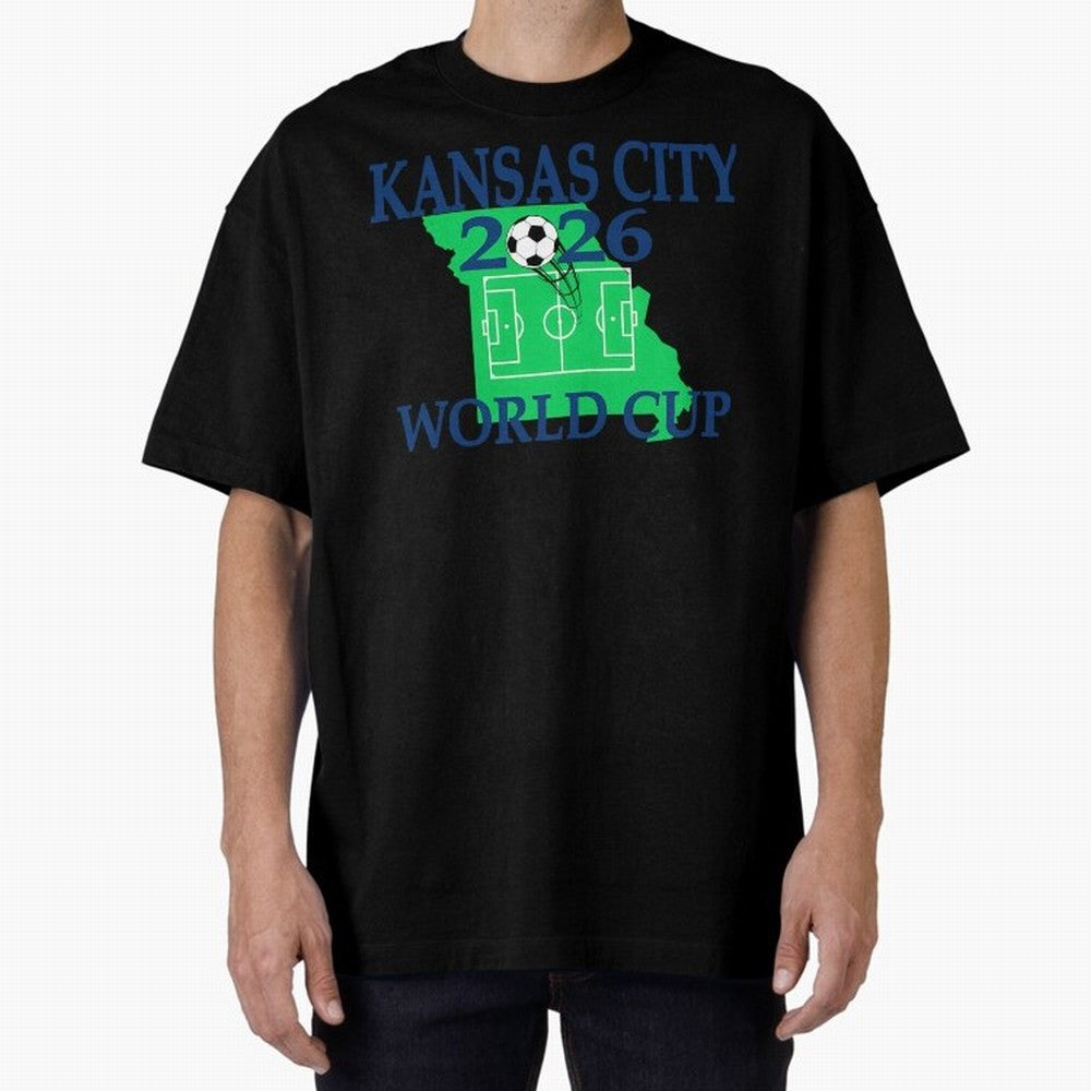 Kansas City 2026 world cup Oversized T-Shirt Follow the Final Road of the FIFA World Cup 2026 Group Stage Journey through Neymar Highlights, England Pride, Tournament Hype, Historic Matchups, Family Viewing Parties and Global Sports Pride; Perfect