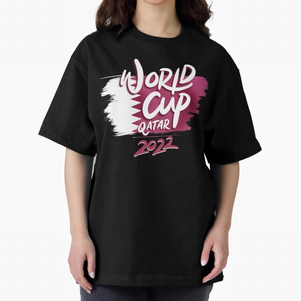 Qatar 2022 Oversized T-Shirt Bring Match Day Fire to the FIFA World Cup 2026 Group Stage Journey through Mbappe Highlights, Netherlands Pride, Classic Soccer Heritage, Championship Pressure, Fan Loyalty and International Pride; Ideal for Fans Who