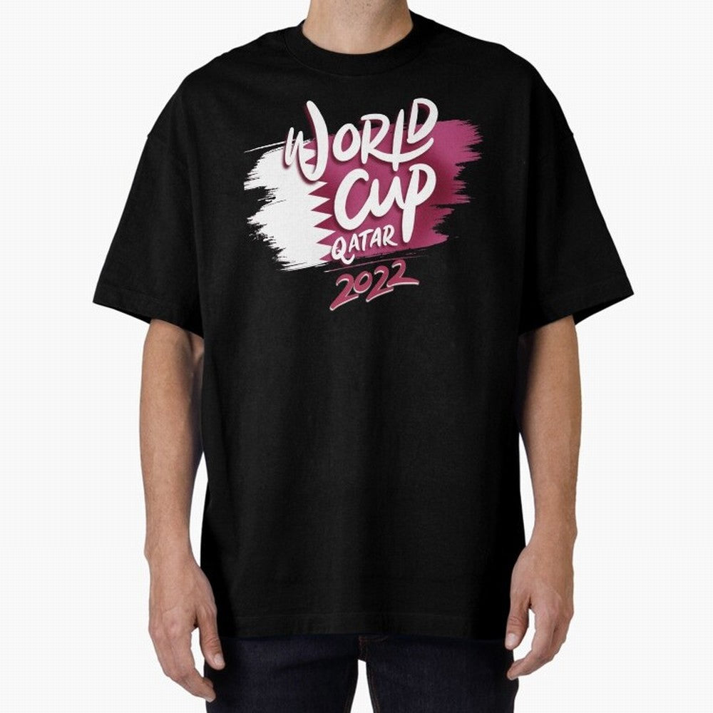 Qatar 2022 Oversized T-Shirt Bring Match Day Fire to the FIFA World Cup 2026 Group Stage Journey through Mbappe Highlights, Netherlands Pride, Classic Soccer Heritage, Championship Pressure, Fan Loyalty and International Pride; Ideal for Fans Who