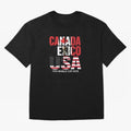 United 2026 World Cup - Canada, Mexico, USA Flags T-Shirt_83138002 Oversized T-Shirt Feel the Trophy Chase of Match Day Hype around FIFA World Cup 2026 Group Stage, CR7 and Messi, England and Germany, Tournament Hype, Historic Matchups, Family