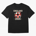 Front Print England Soccer World Cup 2026 - English Fan Gift T-Shirt_84562392 Oversized T-Shirt Feel International Energy from FIFA World Cup 2026 Group Stage Built around CR7, Portugal Energy, Supporter Pride, Iconic Celebrations, Legendary Names
