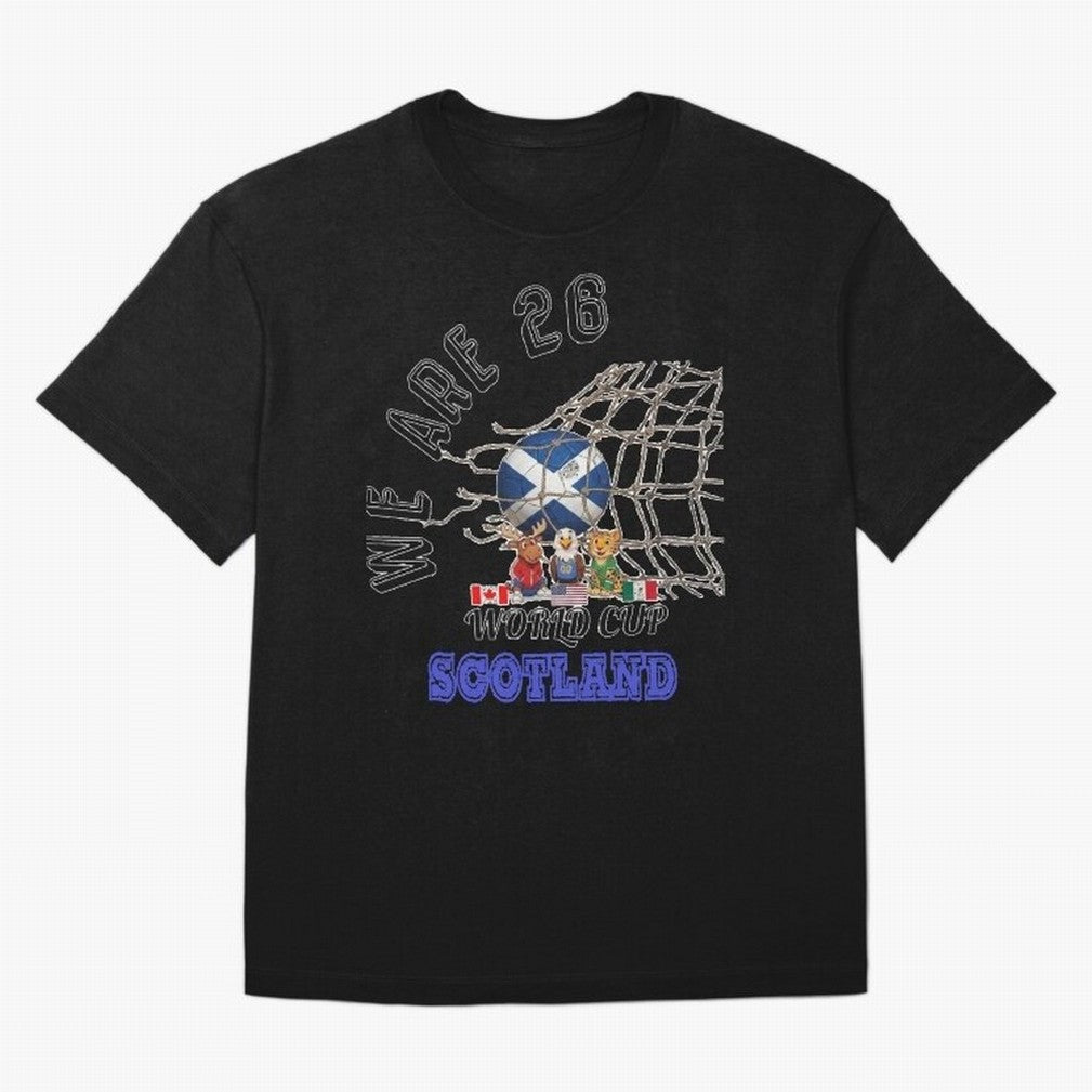 World cup 26 - Scotland Oversized T-Shirt Spotlight the FIFA World Cup 2026 USA Canada Mexico Journey through Mbappe Highlights, Argentina Pride, Game Day Rituals, Football Legends, Country Pride and the Road to the Final; Ideal for Fans Who Follow