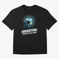 Argentina Heart of the Game ¨C Retro Soccer Fan Design Oversized T-Shirt Celebrate Classic Football Spirit in Match Day Hype around FIFA World Cup 2026, Cristiano Ronaldo, Haaland and CR7, Argentina and Brazil, Global Supporter Spirit, Legendary