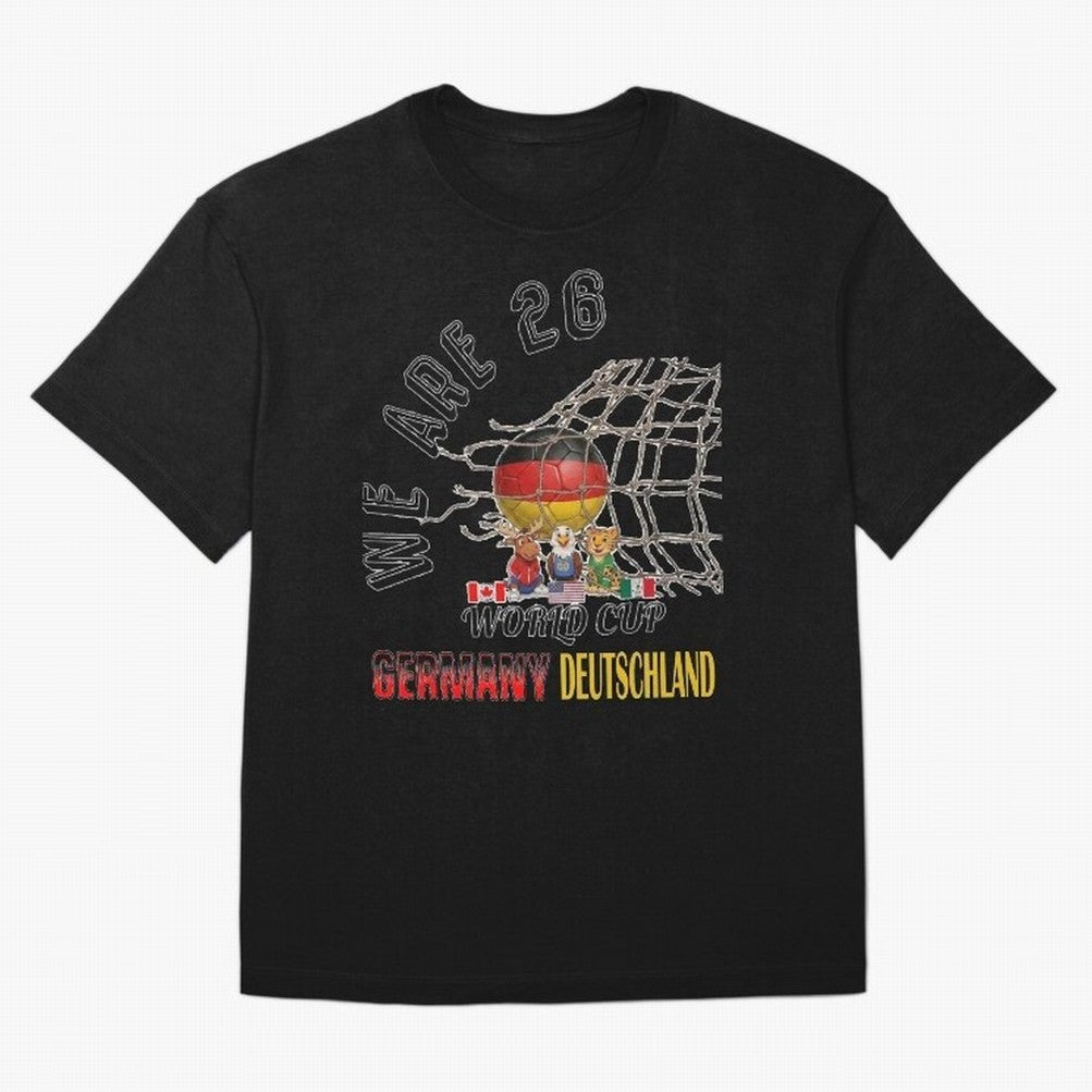 World cup 26 - Germany Oversized T-Shirt Make Memories around FIFA World Cup 2026 USA Canada Mexico for Fans of CR7 and Messi and Argentina and Brazil, Bringing Football History, Final Match Energy, Crowd Noise and Once in a Lifetime Moments; Great