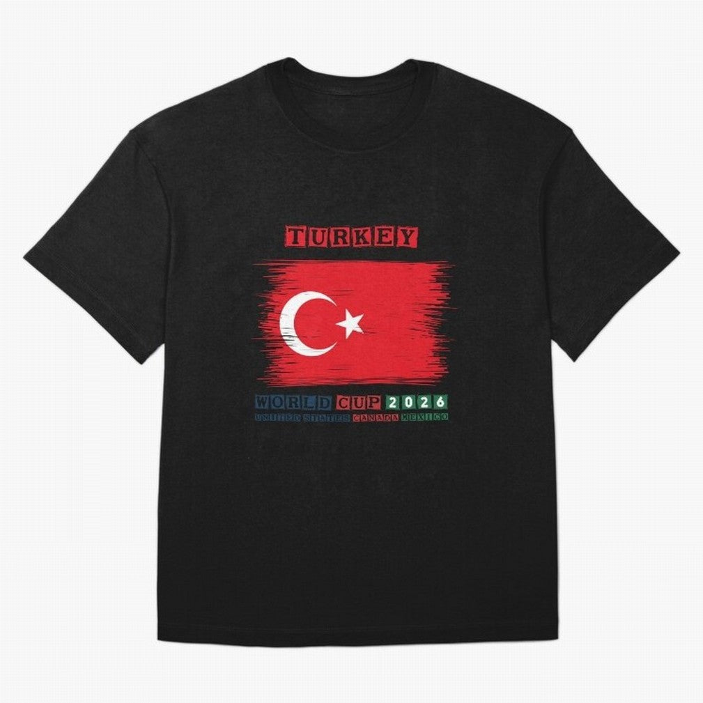 TURKEY WORLD CUP 2026 Oversized T-Shirt Honor Champions and Dreams in FIFA World Cup 2026 Group Stage Spirit, Centered on Germany, CR7 and Messi, Champion Mindset, Group Stage Buzz, Knockout Tension and Passionate Fan Culture; Ideal for Football