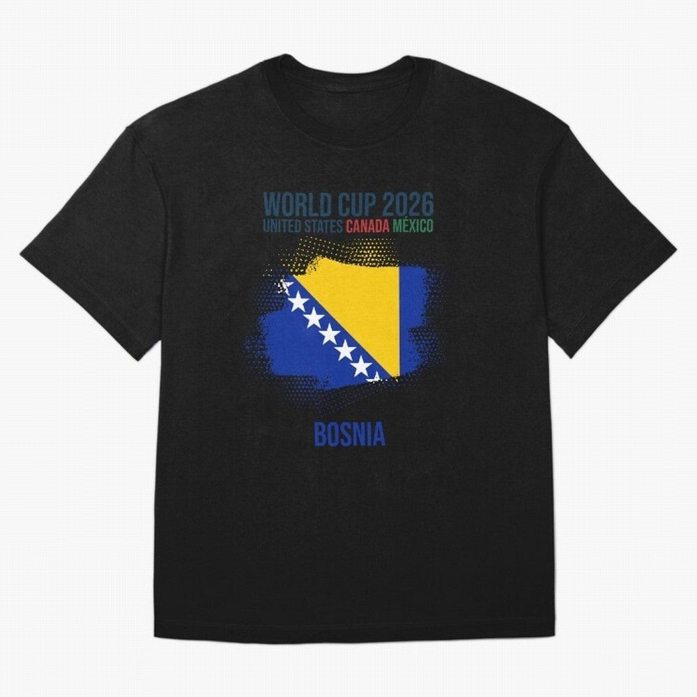 BOSNIA WORLD CUP 2026 Oversized T-Shirt Celebrate Supporters United by Match Day Hype around FIFA World Cup 2026, Mbappe, Argentina, Soccer Culture, Superstar Moments, National Team Dreams and Competitive Fire; Great for Supporters Who Love