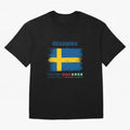 SWEDEN WORLD CUP 2026 Oversized T-Shirt Make Your Look Match the FIFA World Cup 2026 USA Canada Mexico Journey through Messi and Cristiano Ronaldo Highlights, England and Germany Pride, Championship Spirit, Famous Goals, Roaring Crowds and