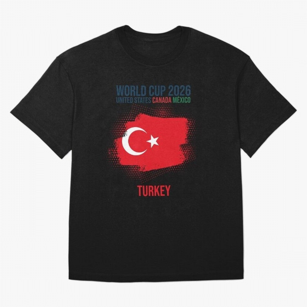 TURKEY WORLD CUP 2026 Oversized T-Shirt Stand Out with Spirit from the FIFA World Cup 2026 USA Canada Mexico Journey through CR7 Highlights, Brazil, Portugal and Argentina Pride, Supporter Pride, Iconic Celebrations, Legendary Names and Global