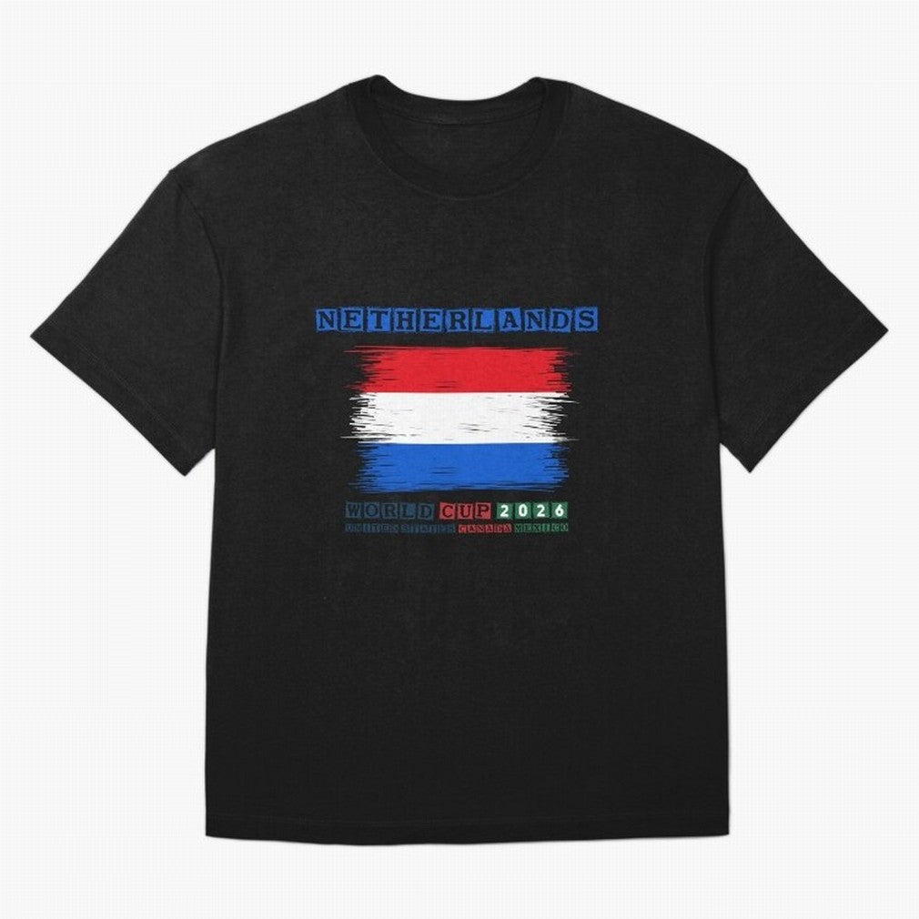 NETHERLANDS WORLD CUP 2026 Oversized T-Shirt Celebrate Football Heritage in FIFA World Cup 2026 Group Stage for Fans of Cristiano Ronaldo and Spain and Netherlands, Bringing Stadium Chants, National Pride, Trophy Dreams and Unforgettable Football