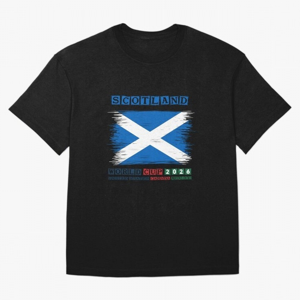 SCOTLAND WORLD CUP 2026 Oversized T-Shirt Show Your Love for Match Day Hype around FIFA World Cup 2026, Haaland and Mbappe, Brazil, Football History, Final Match Energy, Crowd Noise and Once in a Lifetime Moments; Ideal for Passionate Fans Who Love