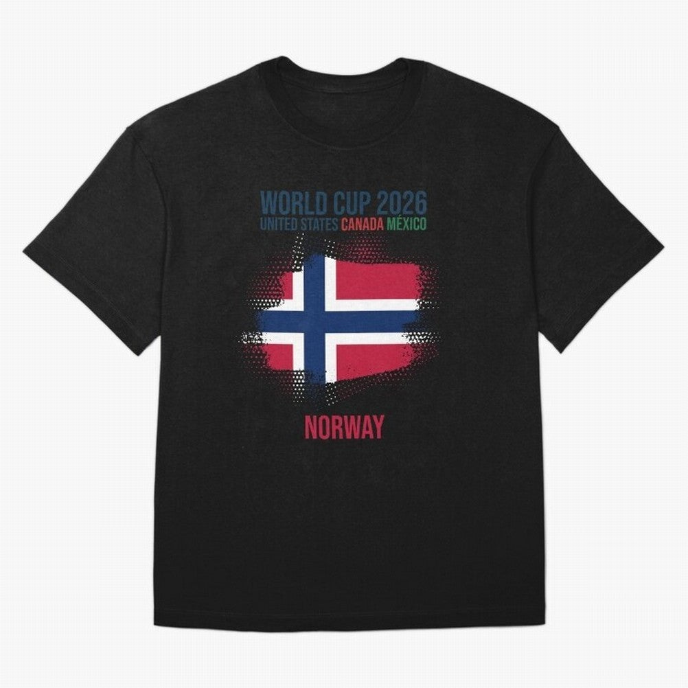 NORWAY WORLD CUP 2026 Oversized T-Shirt Stand Proud for FIFA World Cup 2026 Group Stage Driven by Mbappe and Neymar, Brazil, Portugal and Argentina Energy, Worldwide Fan Energy, Dramatic Goals, Stadium Lights and Championship Celebrations; Made for