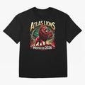 Morocco Football - World Cup 2026 Oversized T-Shirt Bring Global Football Passion for FIFA World Cup 2026 Group Stage, Capturing Messi and Cristiano Ronaldo, Portugal, Spain and Germany, Supporter Pride, Iconic Celebrations, Legendary Names and