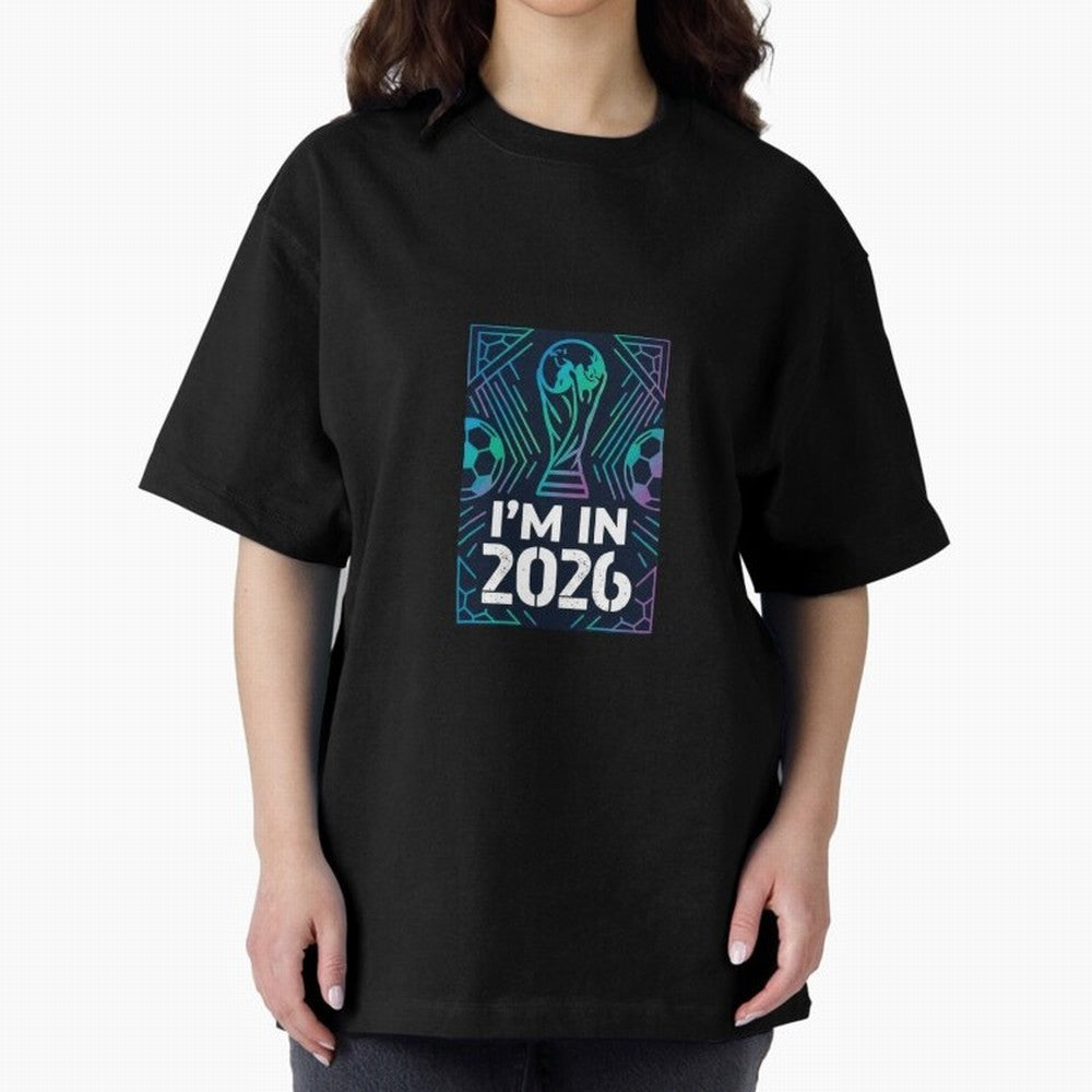 World Cup 2026 Oversized T-Shirt Join Supporters Worldwide for the FIFA World Cup 2026 Group Stage Journey through Messi and Cristiano Ronaldo Highlights, Argentina and Brazil Pride, Supporter Pride, Iconic Celebrations, Legendary Names and Global