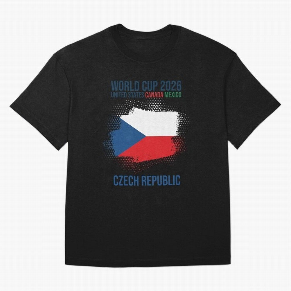 Czech Republic WORLD CUP 2026 Oversized T-Shirt Share FIFA World Cup 2026 Group Stage Inspired by Mbappe, England and Germany Energy, Supporter Pride, Iconic Celebrations, Legendary Names and Global Match Day Energy; Perfect for People Who Love