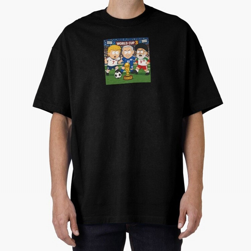 WORLD CUP 3 Oversized T-Shirt Follow Every Goal of FIFA World Cup 2026 Spirit, with Netherlands, CR7, Global Supporter Spirit, Legendary Goals, National Colors and Tournament Celebration; Perfect for Supporters Who Want Bold Football Energy, Global