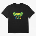 Brasil 2026 Football Mission - Road to Next World Cup T-Shirt Oversized T-Shirt Share the Excitement of FIFA World Cup 2026 for Fans of Messi, Neymar and Mbappe and Portugal, Bringing Goal Celebration Energy, Supporter Heritage, Football Icons and