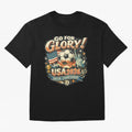 Soccer USA Oversized T-Shirt Represent Fans Who Live for Global Football Passion for FIFA World Cup 2026, Capturing CR7, Germany, Football History, Final Match Energy, Crowd Noise and Once in a Lifetime Moments; Perfect for People Who Love