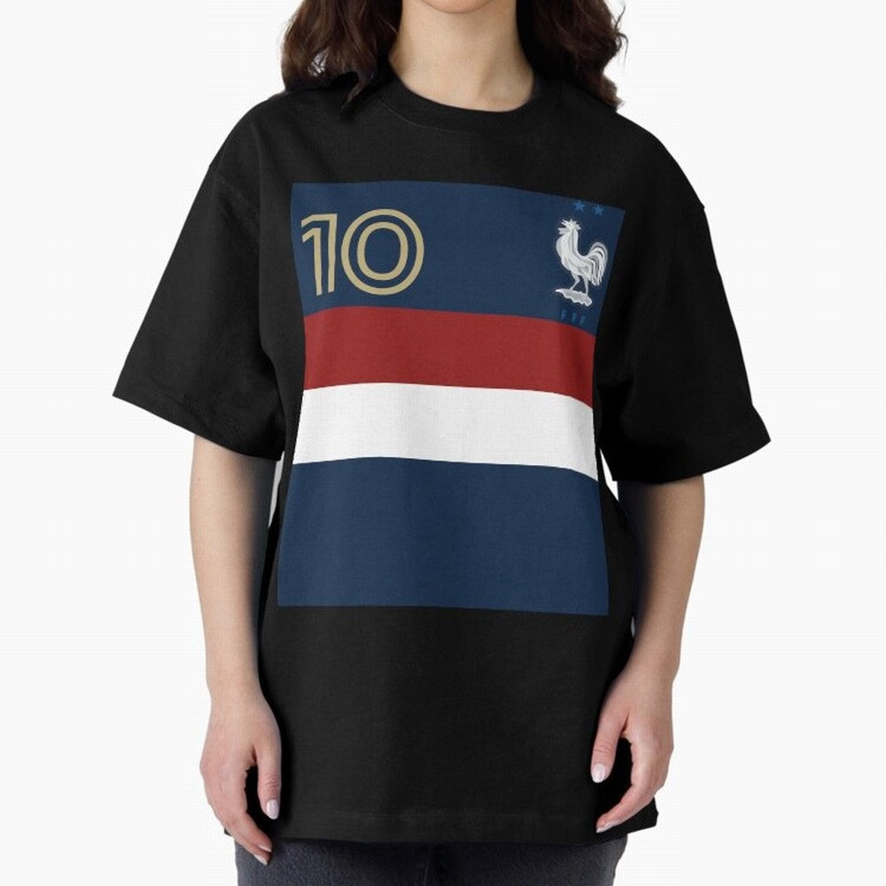 France | 2026 World Cup Fan Apparel Oversized T-Shirt Elevate the FIFA World Cup 2026 USA Canada Mexico Journey through Messi Highlights, Argentina, France and Brazil Pride, Classic Soccer Heritage, Championship Pressure, Fan Loyalty and