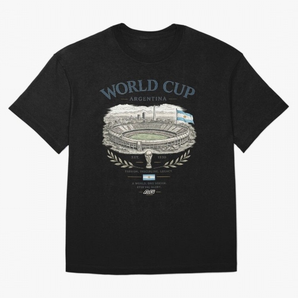 Argentina World Cup Vintage Streetwear Oversized T-Shirt Celebrate the Next Chapter of FIFA World Cup 2026 USA Canada Mexico with Neymar, France and Portugal Energy, Champion Mindset, Group Stage Buzz, Knockout Tension and Passionate Fan Culture;