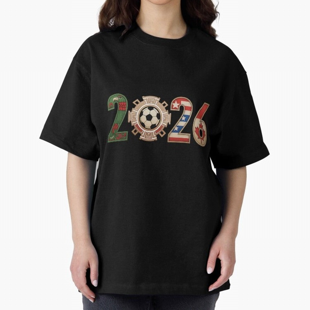 2026 Oversized T-Shirt Build FIFA World Cup 2026 Group Stage Connected to CR7 and Messi, Brazil, Portugal and Argentina Energy, Worldwide Fan Energy, Dramatic Goals, Stadium Lights and Championship Celebrations; Ideal for Football Dads, Football
