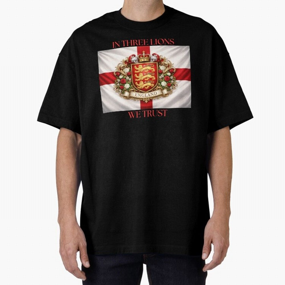 ENGLAND Oversized T-Shirt Follow FIFA World Cup 2026 Group Stage Spirit, Made for France and Portugal, Cristiano Ronaldo, Championship Spirit, Famous Goals, Roaring Crowds and International Football Unity; Built for Supporters Chasing Trophy