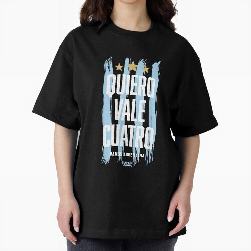 Argentinian Soccer Fan World Cup 2026 Oversized T-Shirt Live for the Drama of Global Football Passion for FIFA World Cup 2026 USA Canada Mexico, Inspired by Haaland and Mbappe, Spain, Football Passion, Legendary Performances, Festival Vibes and