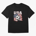2026 Cup Flag Soccer Pride Fun Family USA Oversized T-Shirt Unlock FIFA World Cup 2026 USA Canada Mexico for Fans of CR7 and Messi and Spain, Bringing Football Festival Excitement, Trophy Ambitions, Country Rivalries and Star Player Buzz; Ideal for