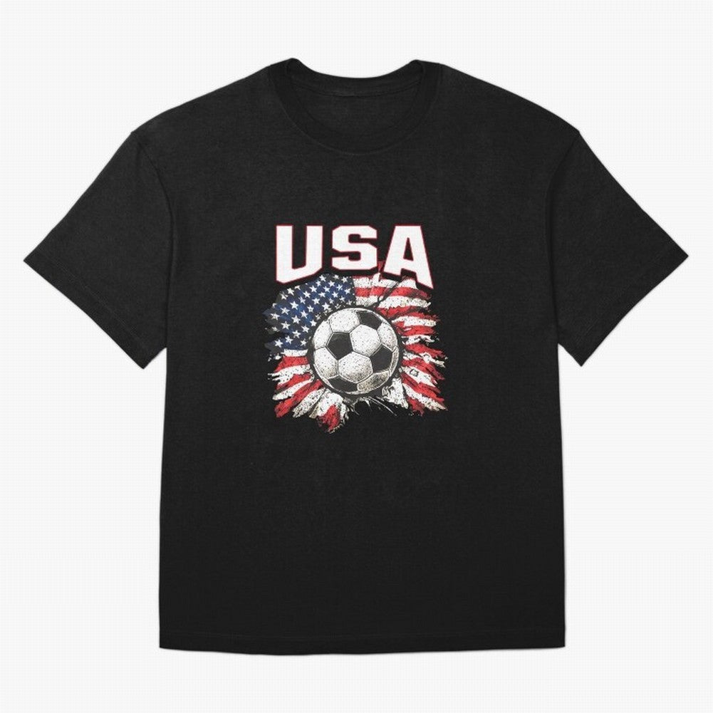 2026 Cup Flag Soccer Pride Fun Family USA Oversized T-Shirt Unlock FIFA World Cup 2026 USA Canada Mexico for Fans of CR7 and Messi and Spain, Bringing Football Festival Excitement, Trophy Ambitions, Country Rivalries and Star Player Buzz; Ideal for