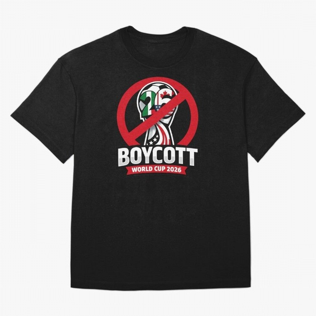 Boycott 2026 World Cup Oversized T-Shirt Bring Champion Energy into Match Day Hype around FIFA World Cup 2026 USA Canada Mexico, Cristiano Ronaldo, France, Stadium Chants, National Pride, Trophy Dreams and Unforgettable Football Memories; Perfect