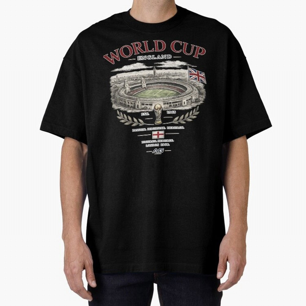 England World Cup Wembley Streetwear Oversized T-Shirt Back Your Heroes with Match Day Hype around FIFA World Cup 2026 Group Stage, CR7 and Messi, England and Germany, Tournament Hype, Historic Matchups, Family Viewing Parties and Global Sports