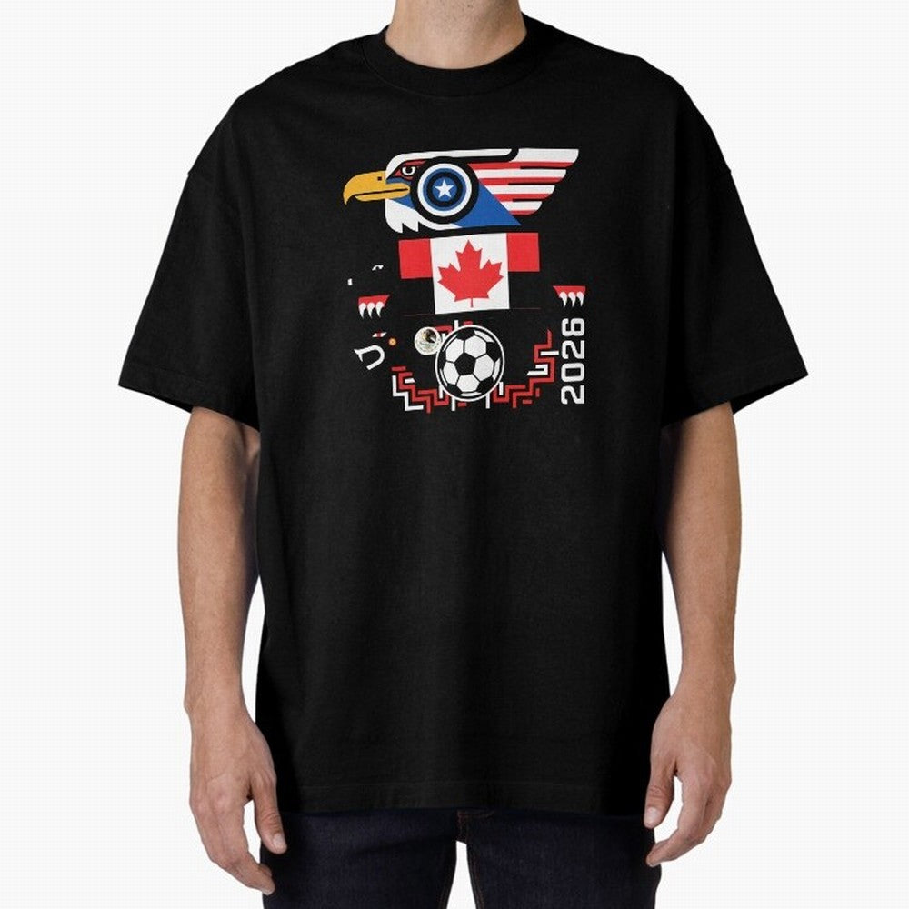 North America Spirit Cup 2026 T-Shirt_82734510 Oversized T-Shirt Bring Legendary Rivalry Energy to FIFA World Cup 2026 Group Stage Spirit, Built around Germany, Mbappe and Neymar, Retro Football Energy, Iconic Rivalries, Trophy Chase Drama and