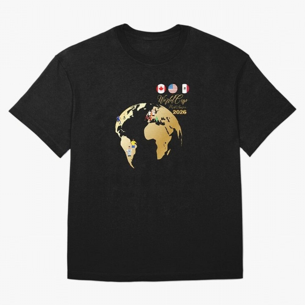 World Cup 2026 T-Shirt_70890629 Oversized T-Shirt Celebrate the Biggest Stage of Match Day Hype around FIFA World Cup 2026 Group Stage, Haaland and Mbappe, Portugal, Spain and Germany, Sports Nostalgia, International Competition, Famous Players and