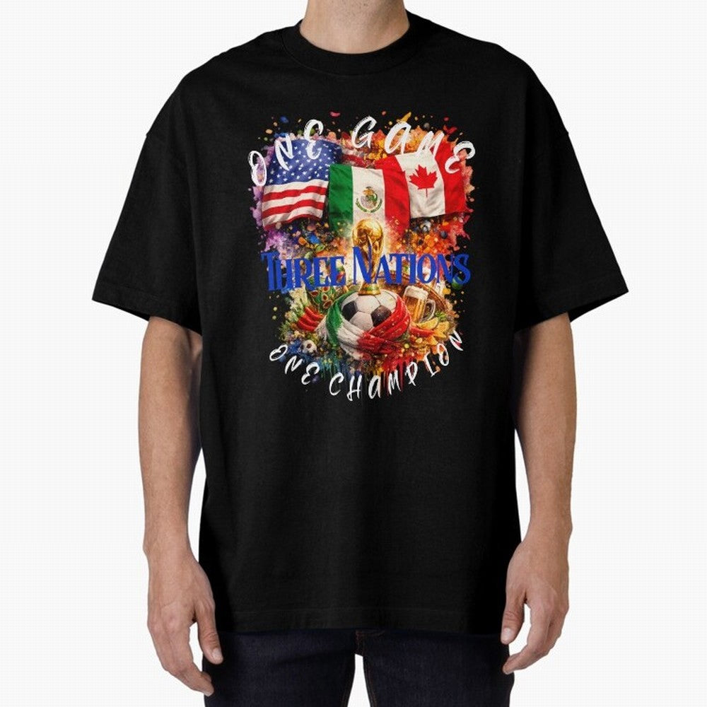 2026 World Cup Oversized T-Shirt Join Supporters Worldwide for FIFA World Cup 2026 USA Canada Mexico Spirit, Built around England, Cristiano Ronaldo, Haaland and CR7, Football Festival Excitement, Trophy Ambitions, Country Rivalries and Star Player