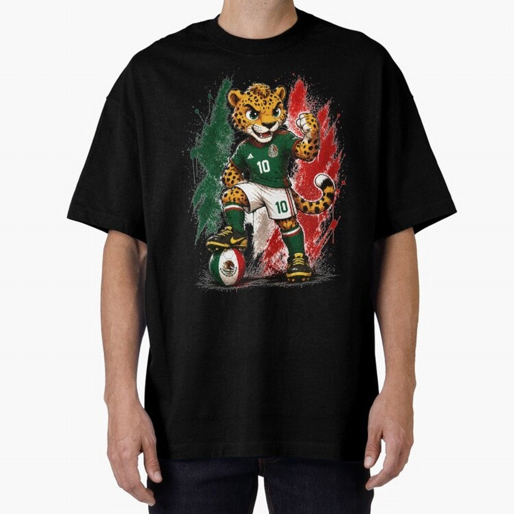 Mexico Fifa Mundial Oversized T-Shirt Create Match Day Hype around FIFA World Cup 2026 Group Stage, CR7, Portugal, Goal Celebration Energy, Supporter Heritage, Football Icons and Worldwide Tournament Joy; Ideal for Passionate Fans Who Love Underdog