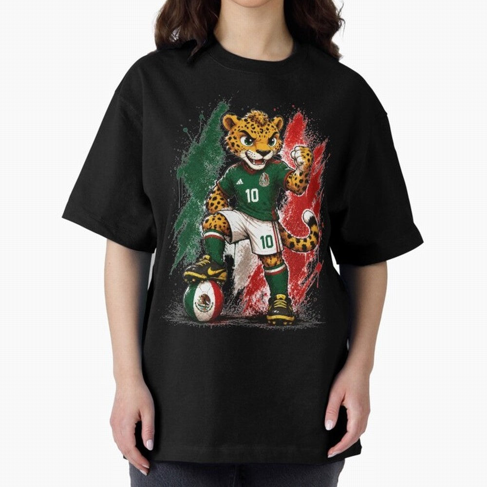 Mexico Fifa Mundial Oversized T-Shirt Create Match Day Hype around FIFA World Cup 2026 Group Stage, CR7, Portugal, Goal Celebration Energy, Supporter Heritage, Football Icons and Worldwide Tournament Joy; Ideal for Passionate Fans Who Love Underdog