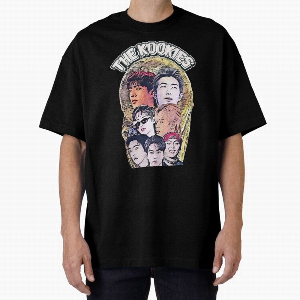 The Kookies - BTS Design Oversized T-Shirt Bring a Vintage Feel to the FIFA World Cup 2026 Journey through Cristiano Ronaldo Highlights, Spain Pride, Stadium Memories, Football Loyalty, International Chants and Championship Tradition; Great for