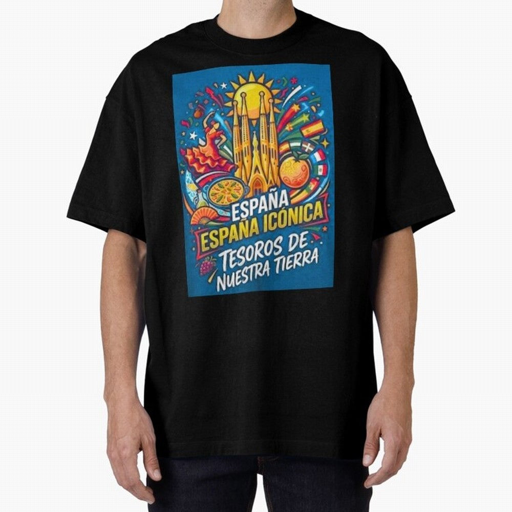 Spain Oversized T-Shirt Step into Match Day Hype around FIFA World Cup 2026 USA Canada Mexico, Mbappe and Neymar, Argentina, France and Brazil, Football Festival Excitement, Trophy Ambitions, Country Rivalries and Star Player Buzz; Created for