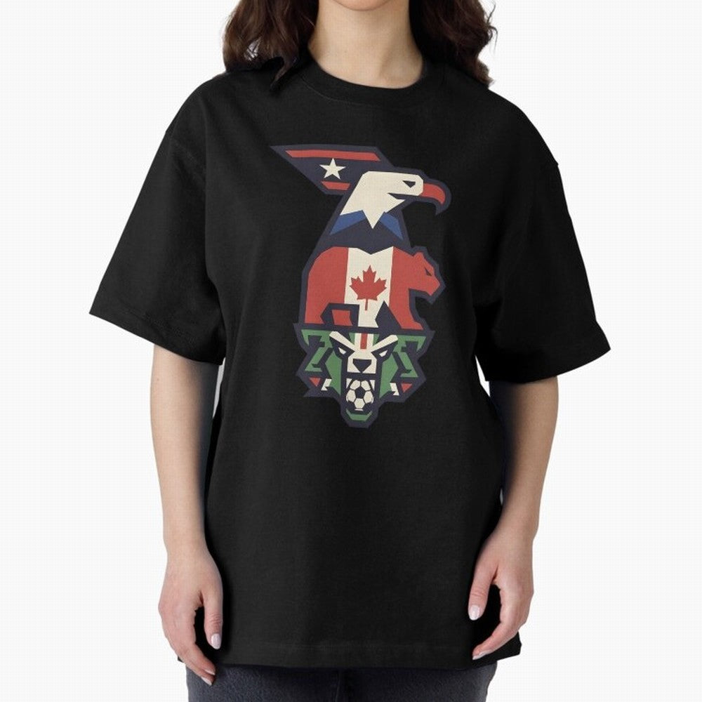 USA Canada Mexico World Cup 2026 Host Nations Oversized T-Shirt Turn Every Weekend Toward the FIFA World Cup 2026 Journey through CR7 Highlights, Spain and Netherlands Pride, Tournament Hype, Historic Matchups, Family Viewing Parties and Global