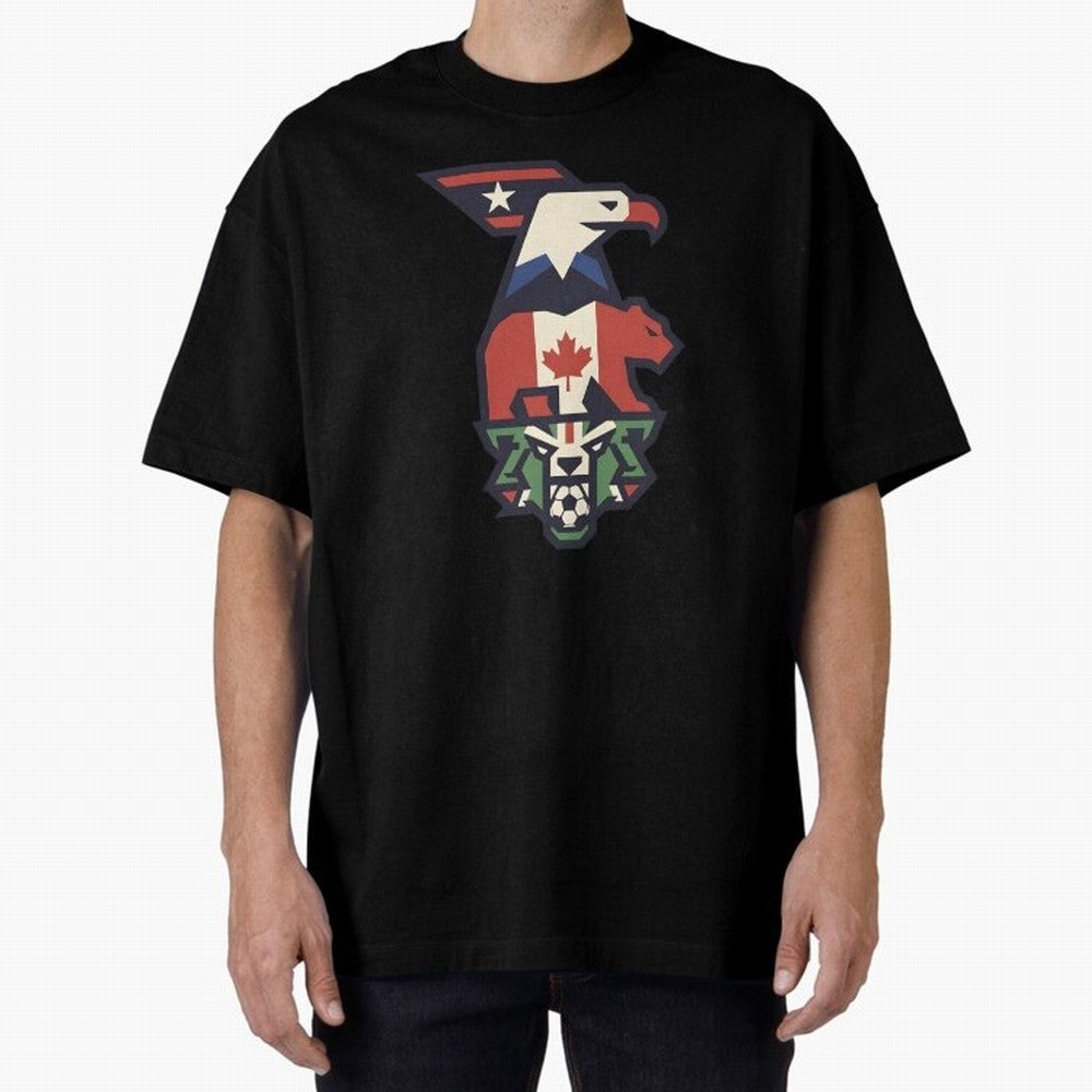 USA Canada Mexico World Cup 2026 Host Nations Oversized T-Shirt Turn Every Weekend Toward the FIFA World Cup 2026 Journey through CR7 Highlights, Spain and Netherlands Pride, Tournament Hype, Historic Matchups, Family Viewing Parties and Global