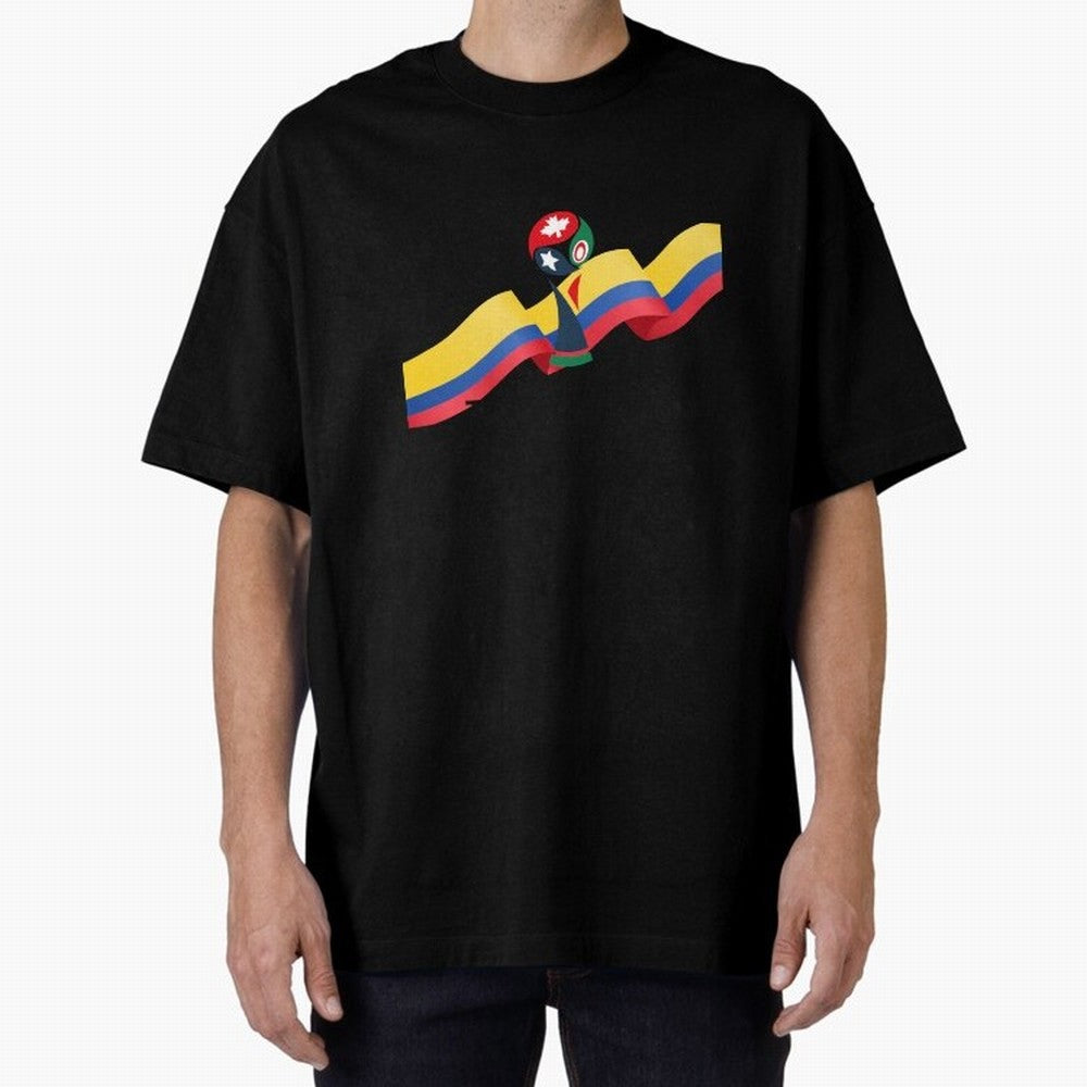 World Cup 2026 Team Colombia Oversized T-Shirt Feel the Heartbeat of Match Day Hype around FIFA World Cup 2026 Group Stage, Haaland, France, Tournament Hype, Historic Matchups, Family Viewing Parties and Global Sports Pride; Made for Collectors Who