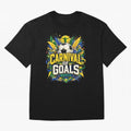 Carnival of Goals Brazil World Cup 2026 tshirt Oversized T-Shirt Celebrate the Biggest Stage of FIFA World Cup 2026 for Fans of Cristiano Ronaldo and Germany, Bringing Vintage Soccer Flavor, Modern Football Stars, National Flags and Final Night