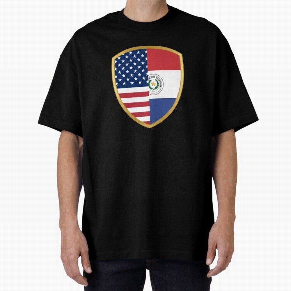 FIFA World Cup -USA v Paraguay Oversized T-Shirt Relive Match Day Hype around FIFA World Cup 2026 USA Canada Mexico, Mbappe and Neymar, Brazil, Retro Football Energy, Iconic Rivalries, Trophy Chase Drama and Stadium Atmosphere; Ideal for Fans Who