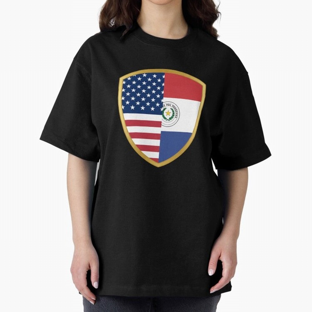 FIFA World Cup -USA v Paraguay Oversized T-Shirt Relive Match Day Hype around FIFA World Cup 2026 USA Canada Mexico, Mbappe and Neymar, Brazil, Retro Football Energy, Iconic Rivalries, Trophy Chase Drama and Stadium Atmosphere; Ideal for Fans Who