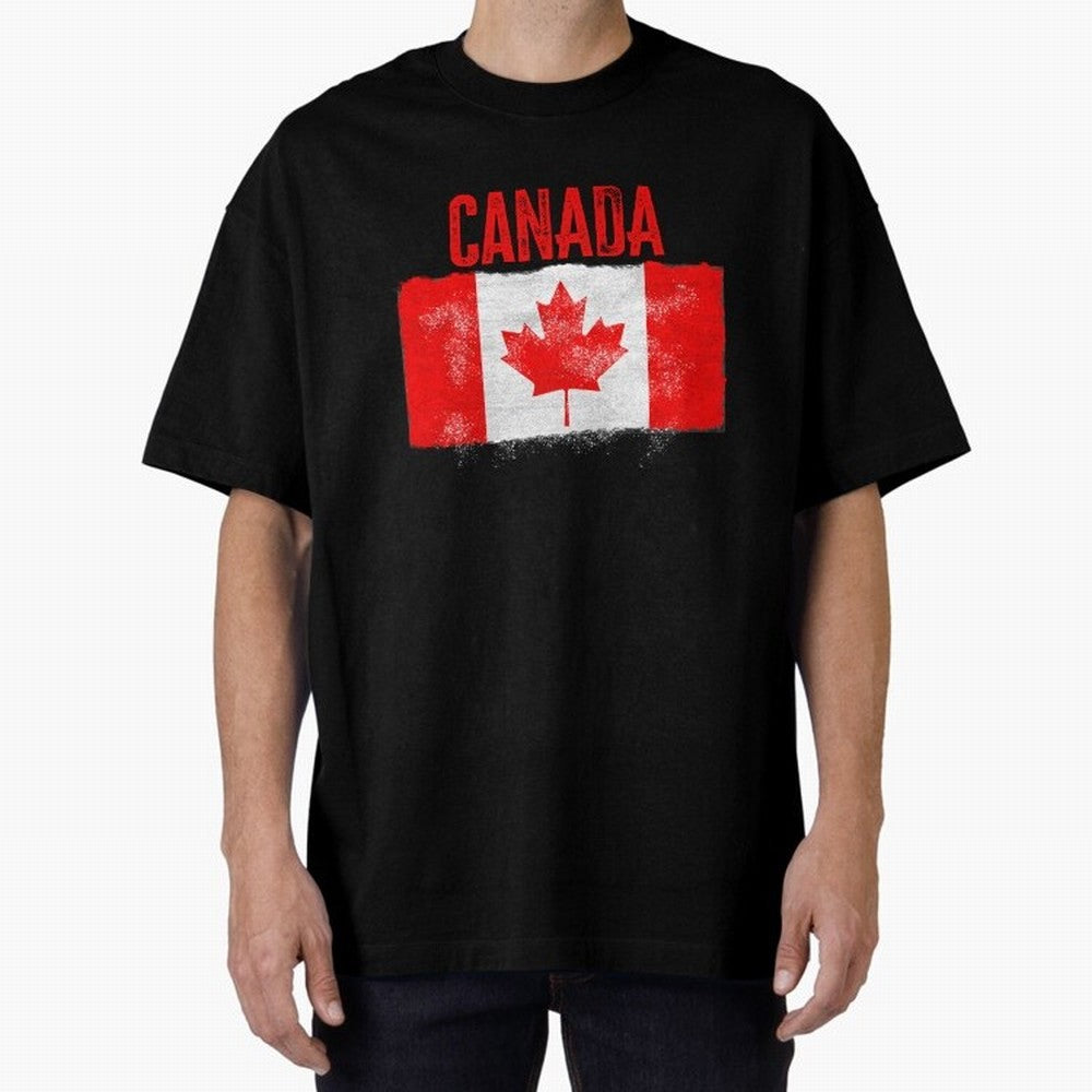 Canada Oversized T-Shirt Celebrate the Magic of FIFA World Cup 2026 USA Canada Mexico with Haaland, England and Germany Energy, Match Day Excitement, Supporter Culture, Golden Goals and Global Football Passion; Ideal for Football Dads, Football
