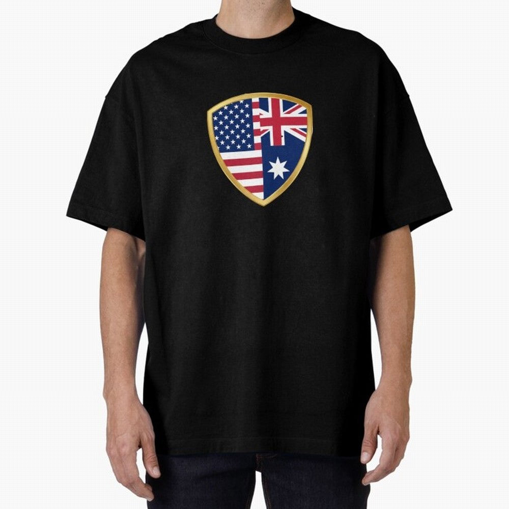 FIFA World Cup - USA v Australia Oversized T-Shirt Experience FIFA World Cup 2026 Group Stage Spirit, Centered on Portugal, Spain and Germany, CR7 and Messi, Stadium Chants, National Pride, Trophy Dreams and Unforgettable Football Memories; Created