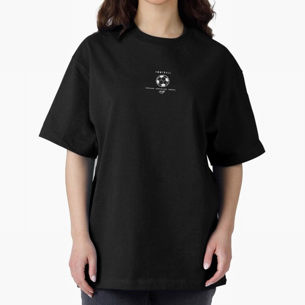 Minimal Football Streetwear Number 10 Oversized T-Shirt Cheer for Match Day Hype around FIFA World Cup 2026, Messi and Cristiano Ronaldo, England and Germany, Championship Spirit, Famous Goals, Roaring Crowds and International Football Unity; Great