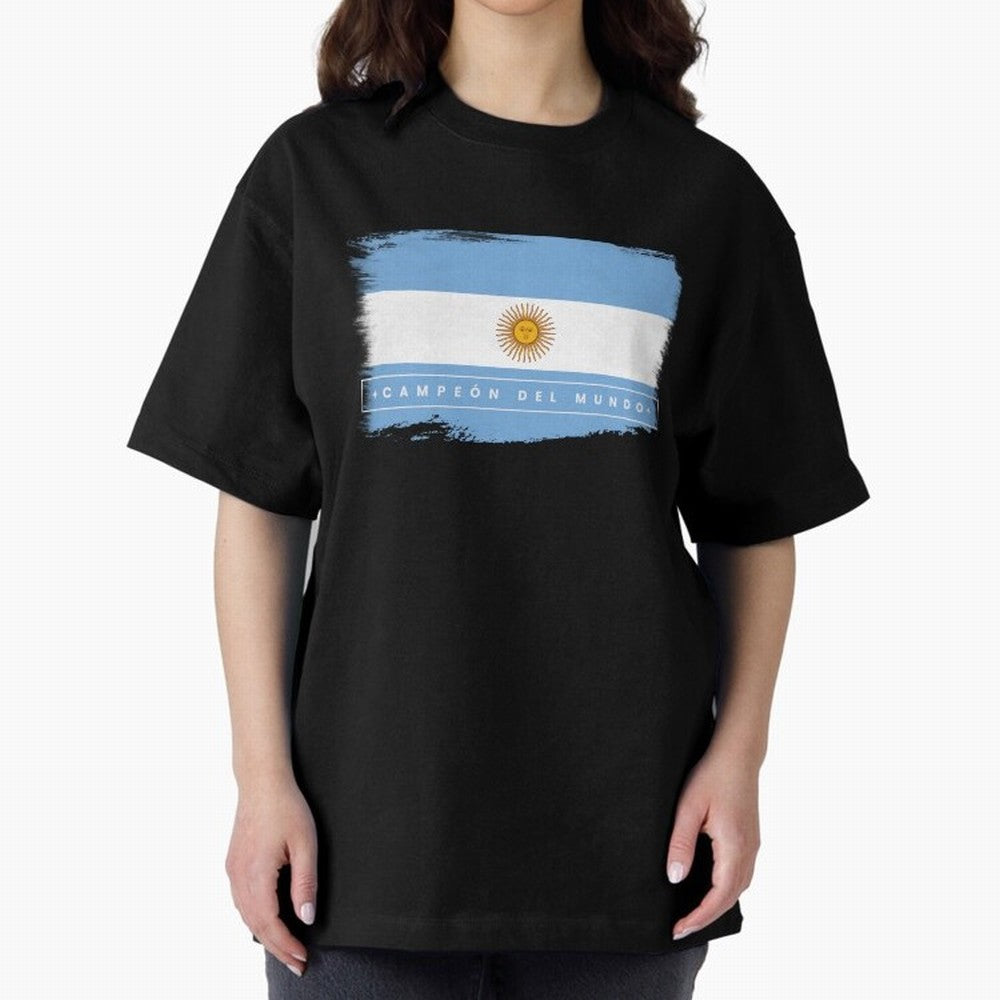 Argentina Campe¨®n del Mundo Oversized T-Shirt Remember the FIFA World Cup 2026 USA Canada Mexico Journey through Cristiano Ronaldo Highlights, Argentina and Brazil Pride, Soccer Culture, Superstar Moments, National Team Dreams and Competitive